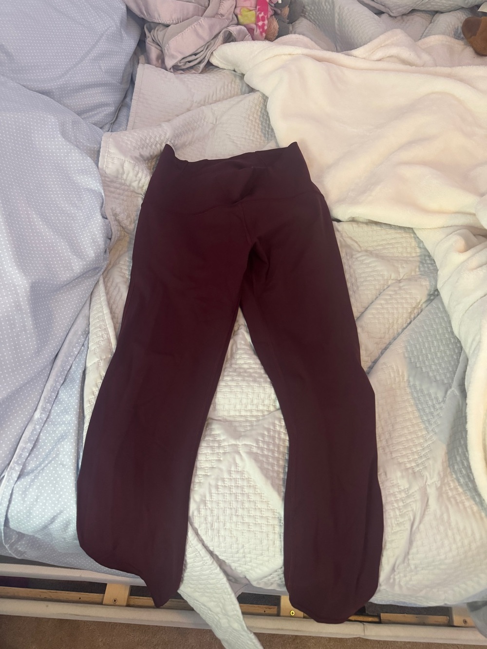 women Burgundy lululemon Leggings